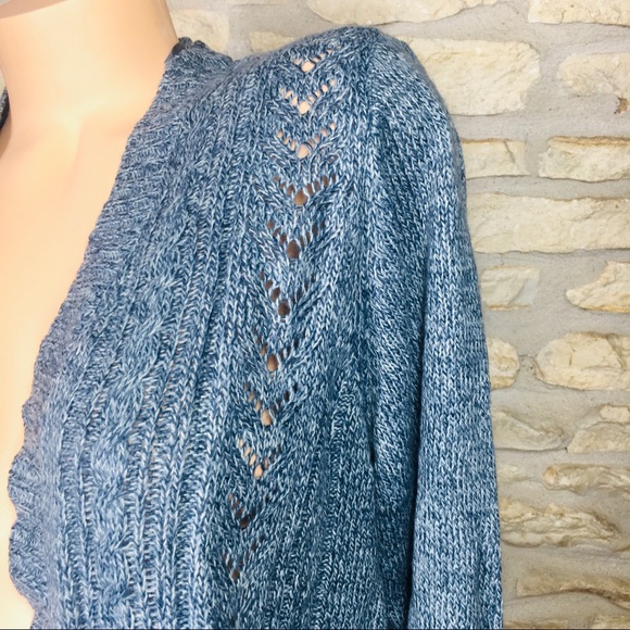 Karen Scott Plus Size Pointelle Duster Cardigan - Picture 3 of 7